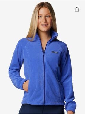 Columbia Blue Full-Zip Fleece Jacket